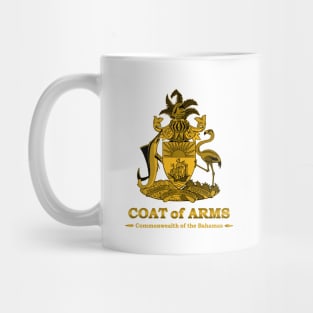 Bahamas Coat of Arms Gold Mug